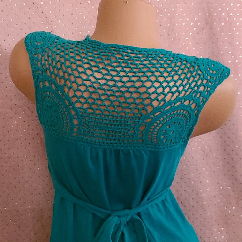 Eyeshodow crochet back tank blouse gorgeous 😍 ❤